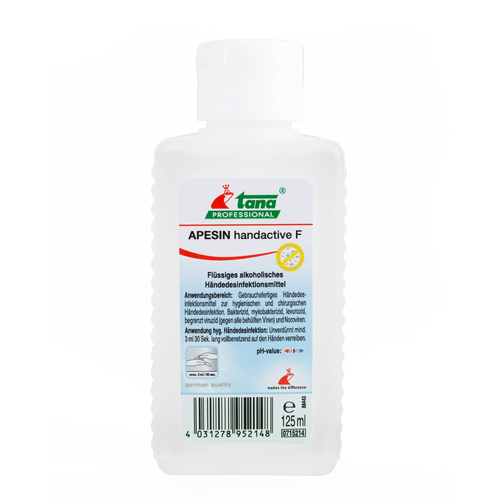 Apesin Handaktiv F / Дезинфицирующее средство для рук Apesin Handaktiv F / 125 мл / 1 Stk / Антибактериальное / Для кожи