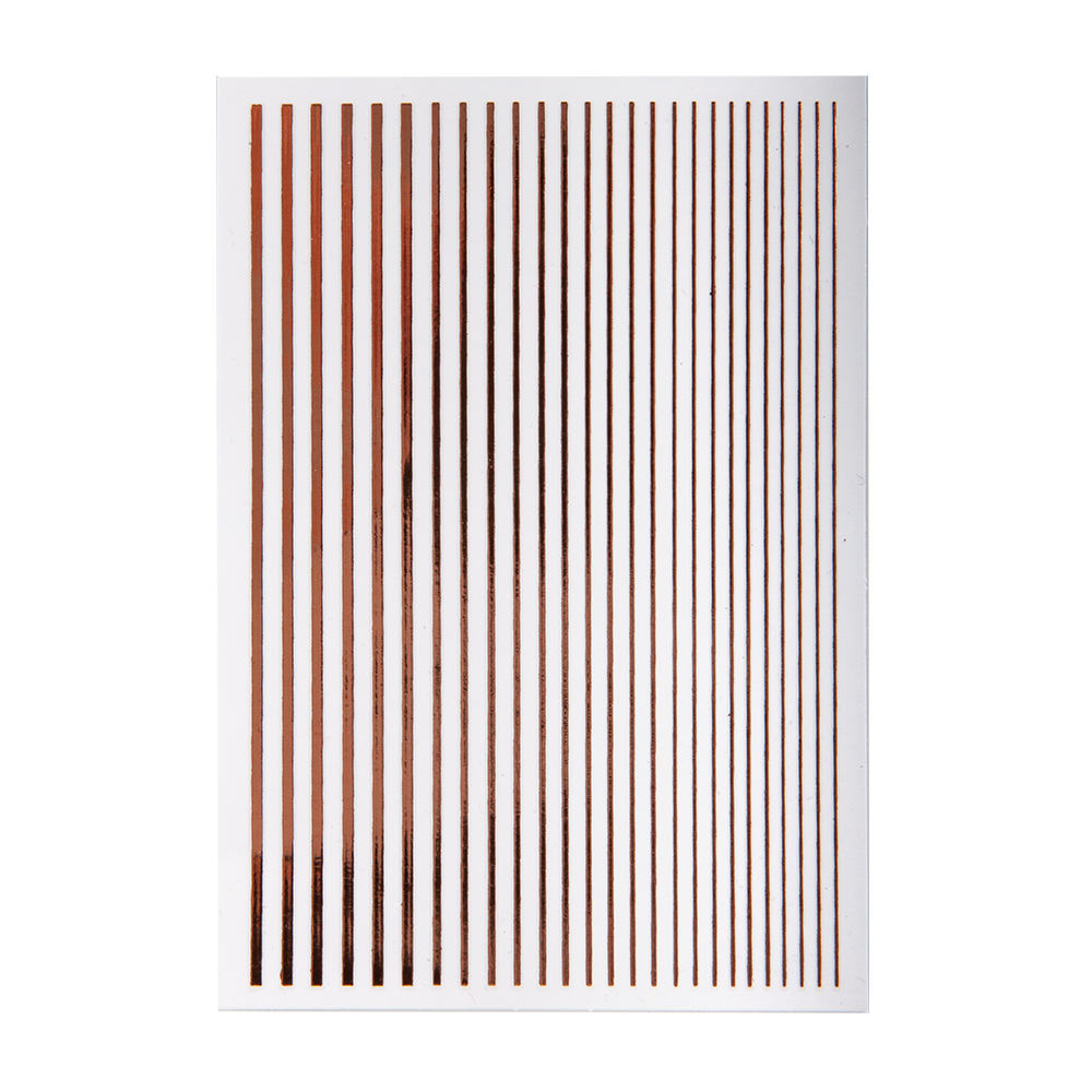 Полоски розовое золото / Stripes roségold / 1 Stk / Декор для ногтей / Розовое золото полоски