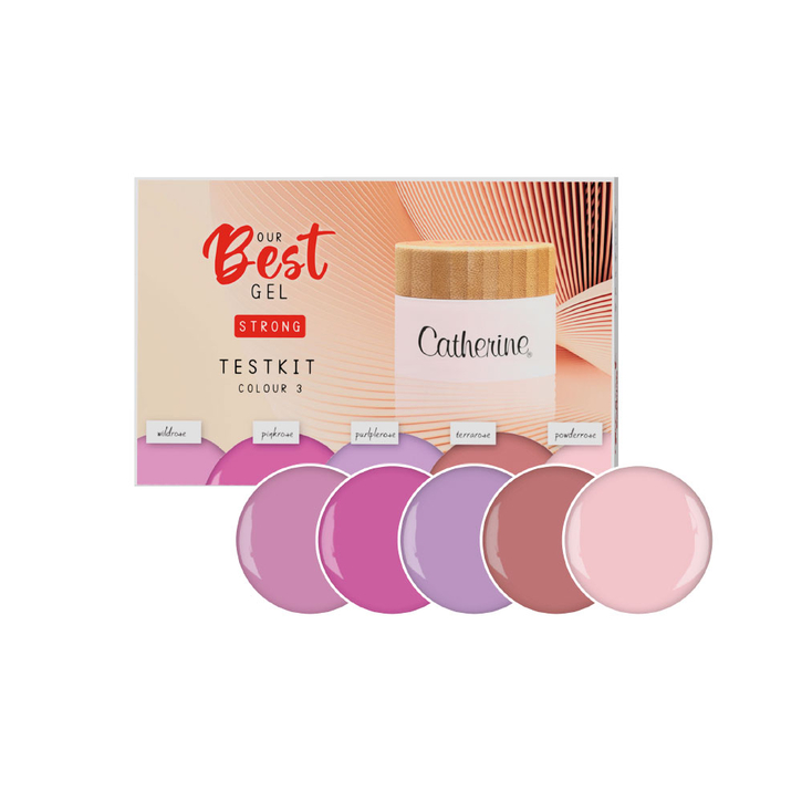 Our Best Gel Strong Testkit Colour 3 / Тестовый набор высокой вязкости цвет 3 / 1 Set / Пробный набор / Цветовая группа 3