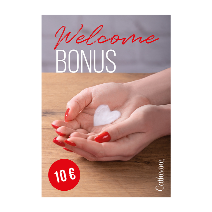 Рекламный постер Welcome Bonus / Werbeposter Welcome Bonus / 1 Stk / Постер приветственный бонус / Акционный