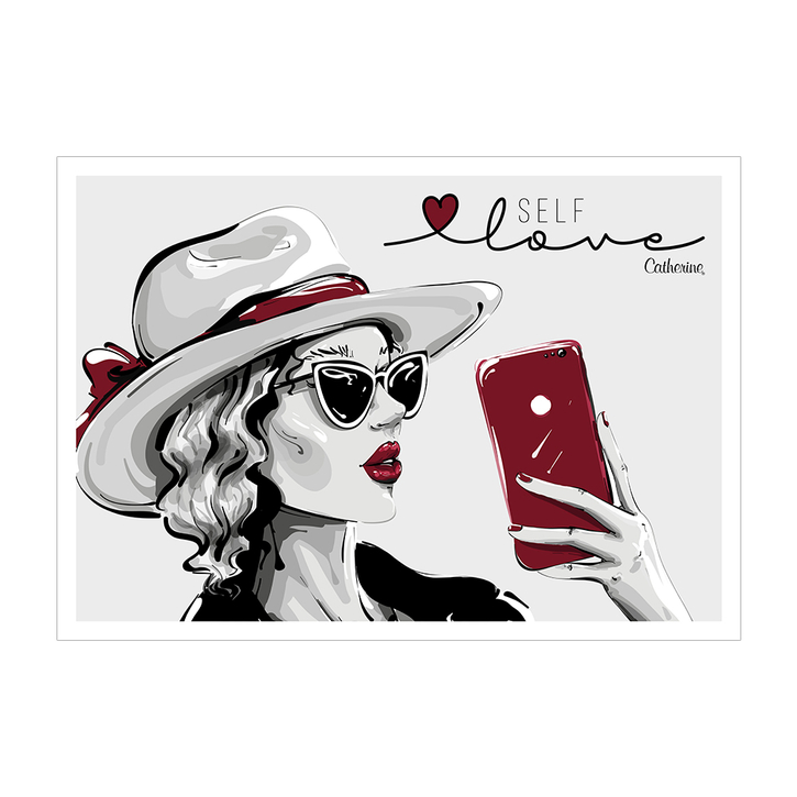 Рекламный постер selfLOVE 3 горизонтальный A1 / Werbeposter selfLOVE 3 DIN A1 Querformat / 1 Stk / Постер selfLOVE / №3
