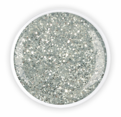 Glimmer gel Silber Grob