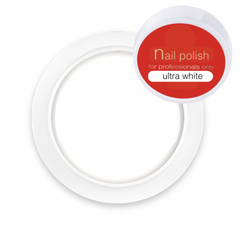 UV/LED nail polish Ultra White / 20 гр / 18 мл / Цветной гель "Ультра вайт" / Экстра-белый / Бескислотный / Плотная однородная текстура