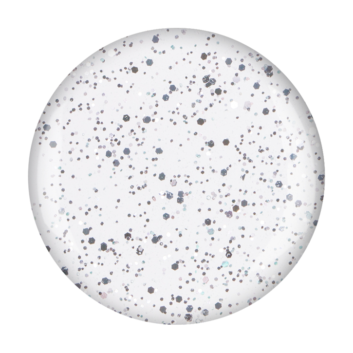 Гель с точечным эффектом "Silver" / Effekt dots silver / 2,5 мл / 1 Stk / Декоративный гель / С глиттером