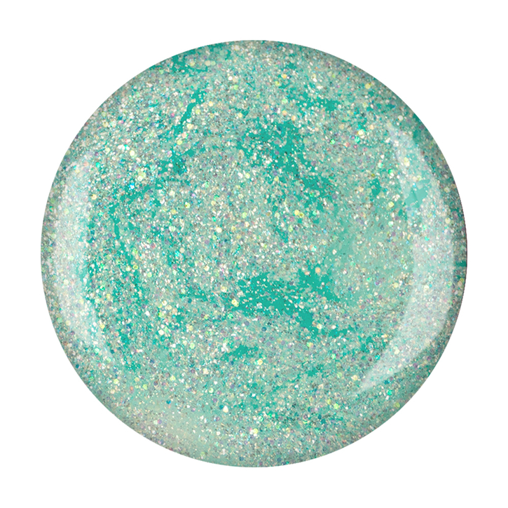 UV/LED Glimmer gel Mint Jelly / Глиммер-гель "Минт Джелли" / 5 гр / 4,5 мл / Бескислотный / Искристая однородная текстура