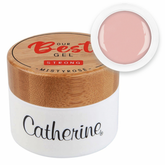 Our Best Gel STRONG Мistyrose / 40 гр / 36 мл / Гель Бест СТРОНГ "Мистироуз" / Гель для наращивания и укрепления любой длины / Гель средней вязкости самовыравнивающийся
