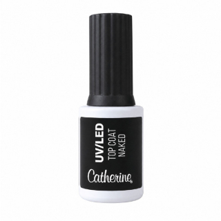 UV/LED Top Coat Naked/ Топ Коат «Нейкид»/ 8 гр / Экстра-глянец / Тонковязкий / Без дисперсионного слоя