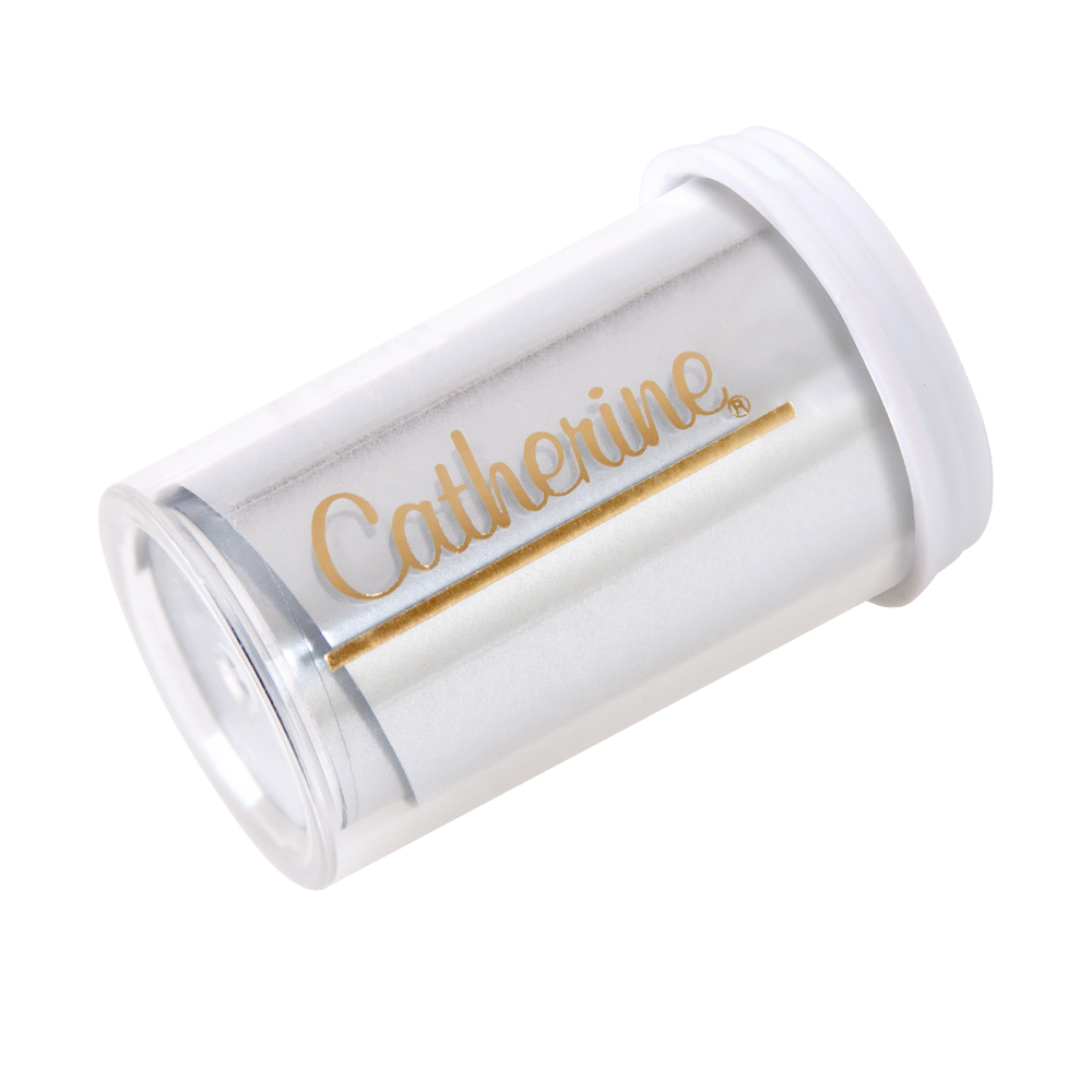 Фольга для нейл-арта металлическое серебро / Nail Art Folie metallic silver / 150 см / 1 VE / Переводная фольга / Серебряная металлическая