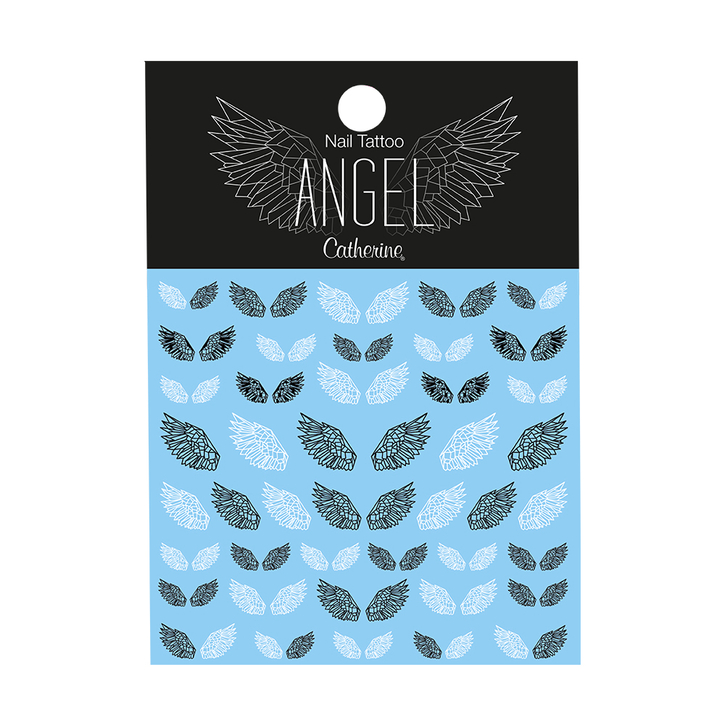Наклейки-тату "Angel" / Nail Tattoo Angel / 1 VE / Водные наклейки / Ангел мотивы