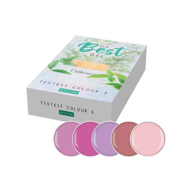 Our Best Gel Medium Testkit Colour 3 / Тестовый набор средней вязкости цвет 3 / 1 Set / Пробный набор / Цветовая группа 3