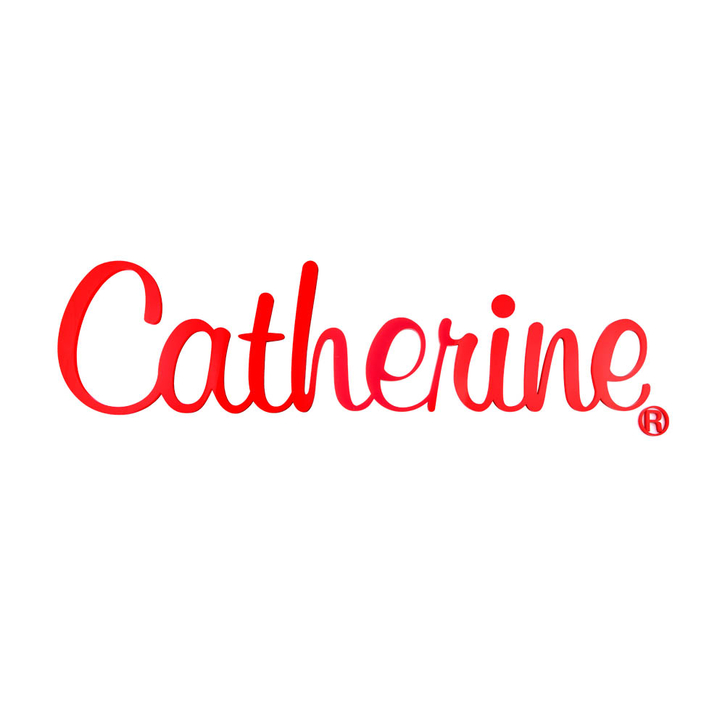 3D логотип Catherine 1 см чёрный / 3D Logo Catherine 1 cm black / 1 Stk / Декор логотип / Чёрный