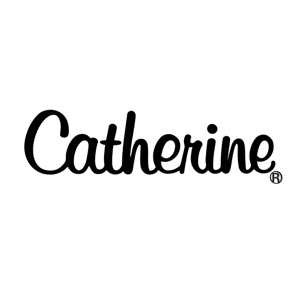 3D логотип Catherine 2 мм чёрный / 3D Logo Catherine 2 mm black / 1 Stk / Декор логотип / Чёрный