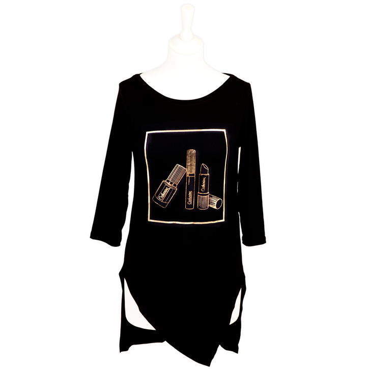 Принт-футболка Golden Shine размер XS / Print Shirt Golden Shine Gr. XS / 1 Stk / Одежда / Золотой блеск