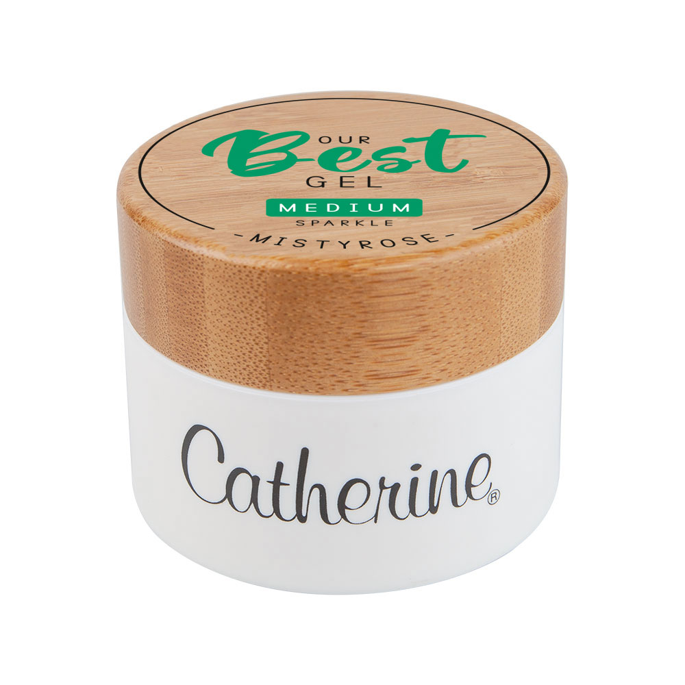 Баночка Our Best Gel Medium sparkle "Mistyrose" / Our Best Gel Medium sparkle mistyrose Tiegel / 1 Stk / Пустая банка / С блёстками