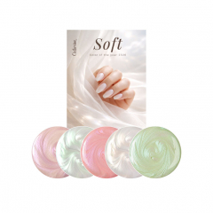 Набор цветных гелей Soft Box 5 шт по 5 г / 4,5 мл / UV/Led nail polish Soft Box